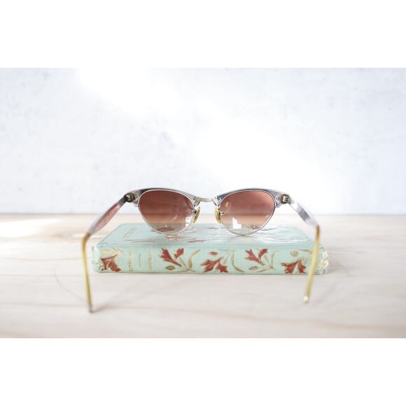 Vintage Cateye sunglasses 12k Gold Filled Made in USA rockabilly pinup Librarian main image 6